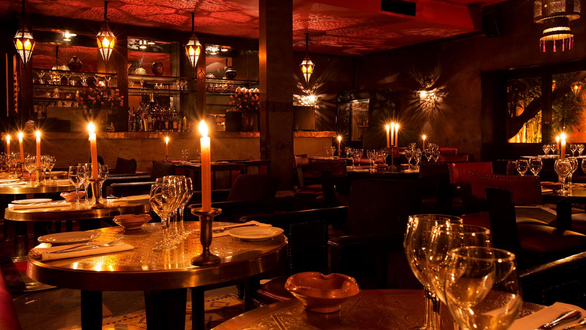 Rooftop terrace Comptoir Darna Marrakech night